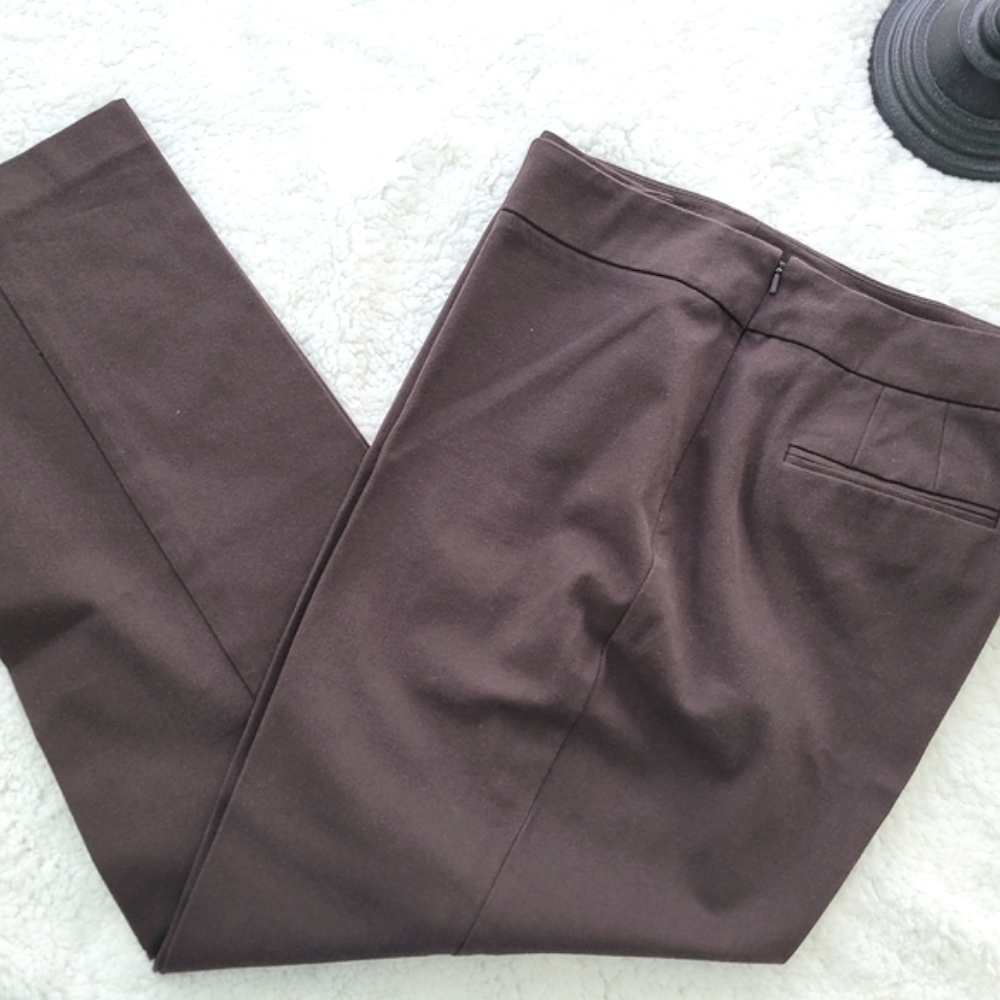 Chico's Getaway Pant Sz 2.5=14, Brown - Picture 1 of 10